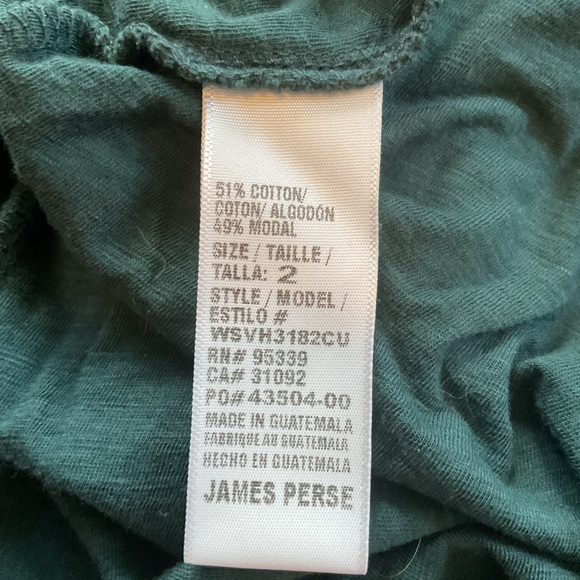 James Perse Scoop Neck Short Sleeve Tee - Picture 4 of 4